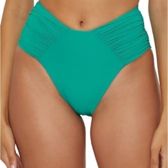 BECCA • NWT $68 USD Vibrant  Bikini bottoms. High waisted full bum RW1 - Picture 4 of 5